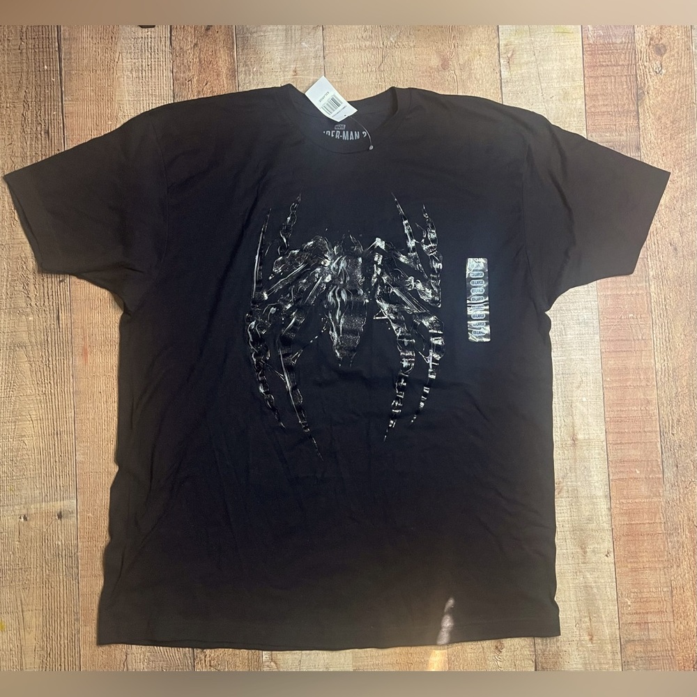 MARVEL SPIDERMAN 2 VENOM GLOSS LOGO MENS SHORT SLEEVE T-SHIRT SIZE XXL NWT